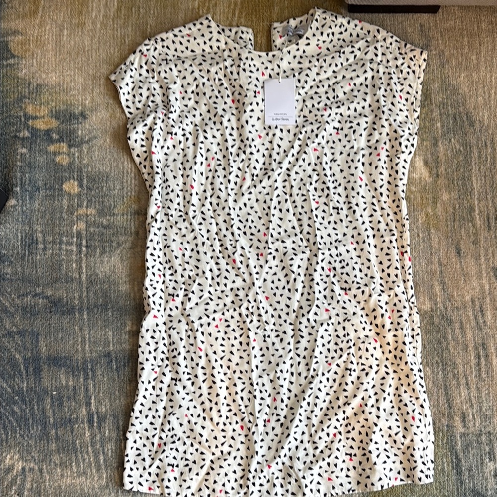 & Other Stories White and Black Mini Dress